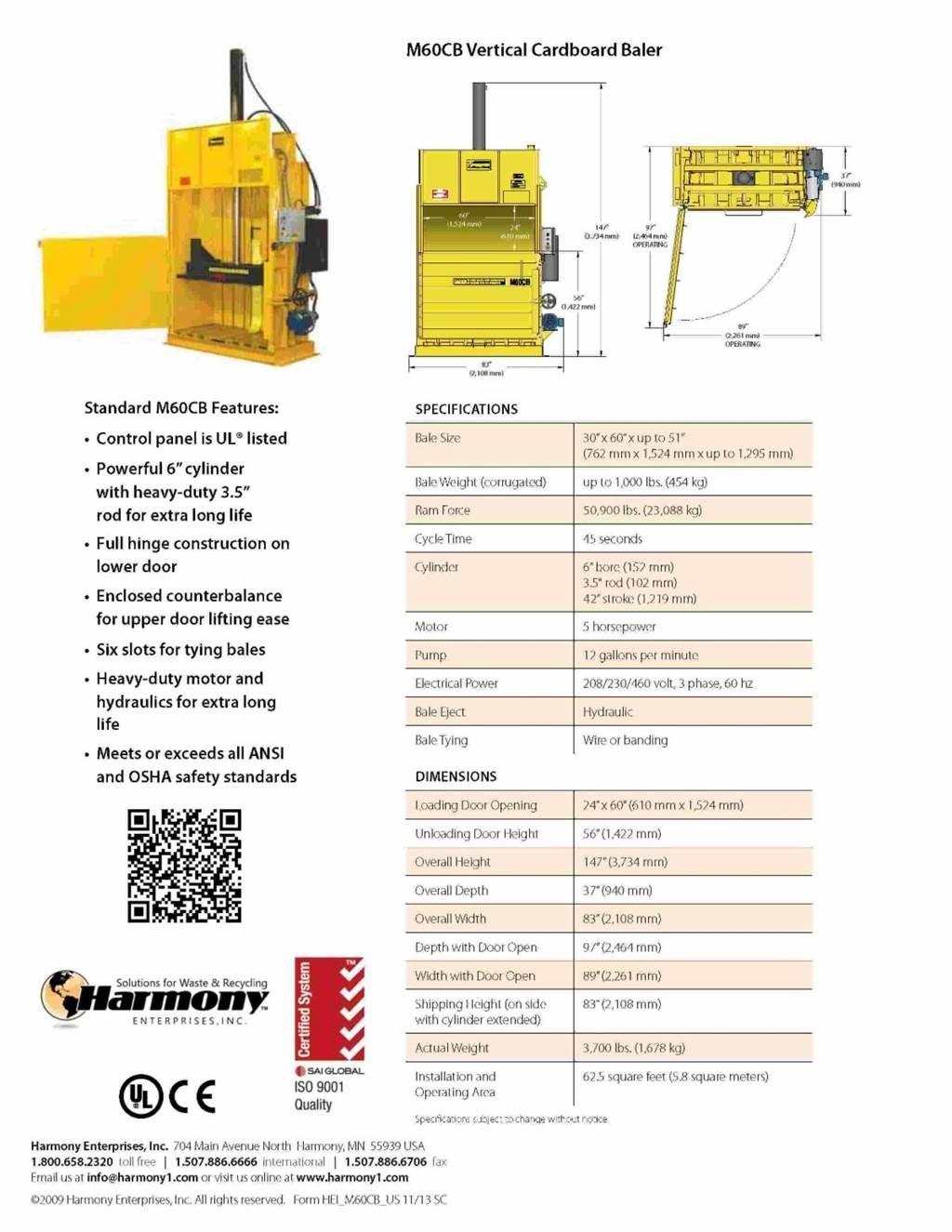  Harmony M60CB Anlegg - Annet
