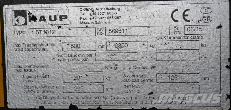 Kaup 1.5T401Z Annet ekstrautstyr og deler