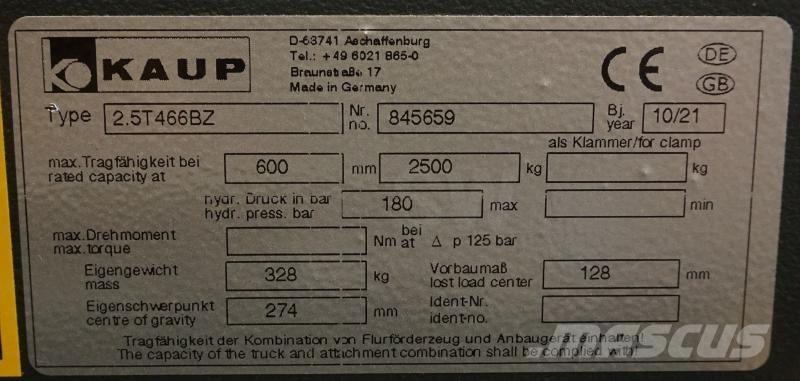 Kaup 2,5T466BZ Annet ekstrautstyr og deler