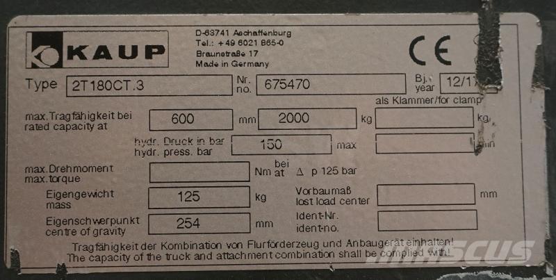 Kaup 2T180CT.3 Gafler
