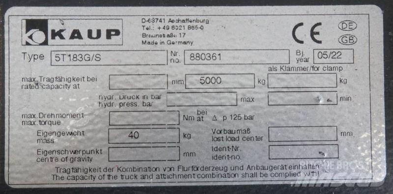 Kaup 5T183G/S Annet ekstrautstyr og deler