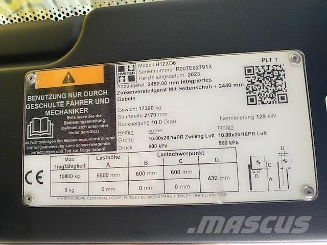 Hyster H12XD6 Diesel Trucker