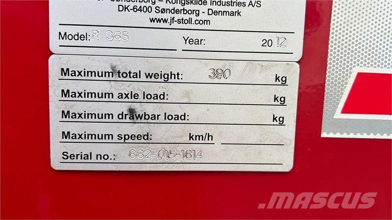 JF R 365 DS Raker og høyvendere
