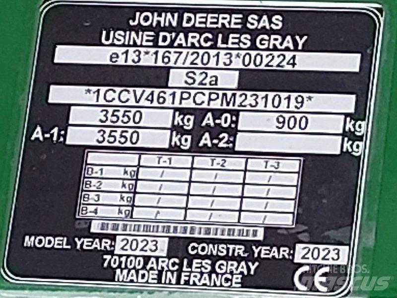 John Deere V461M Landbruk - Annet