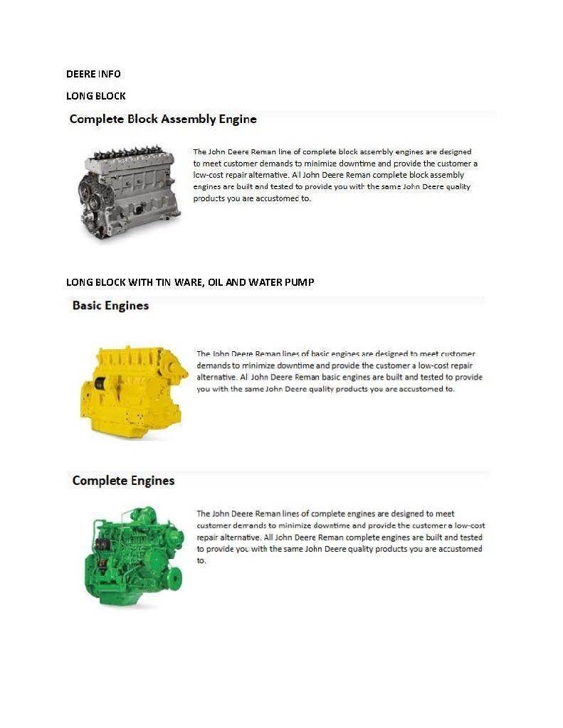 John Deere 4024T Motorer