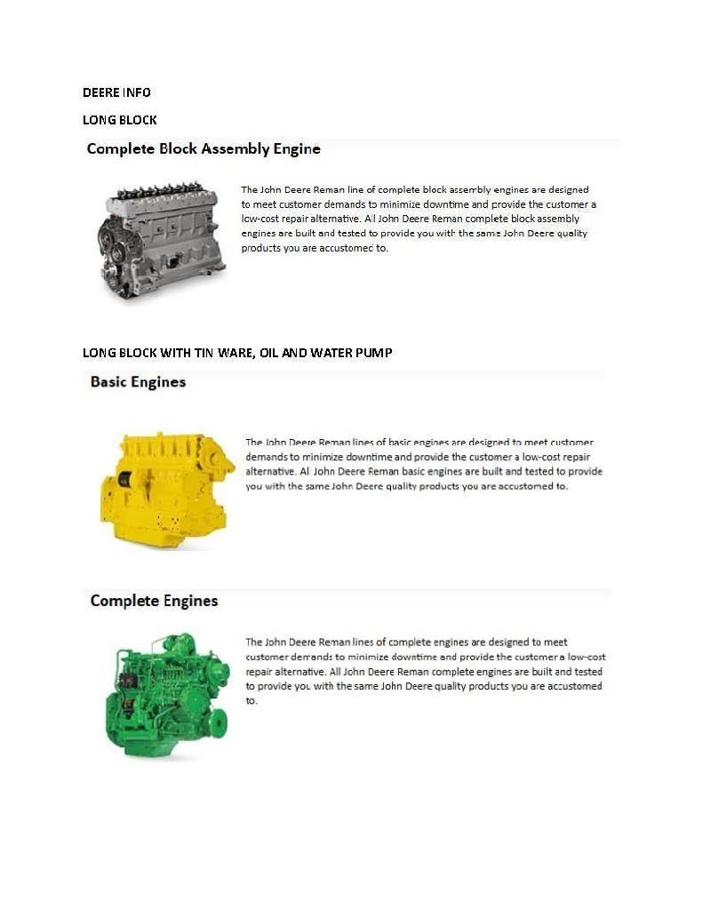 John Deere 4045 Motorer
