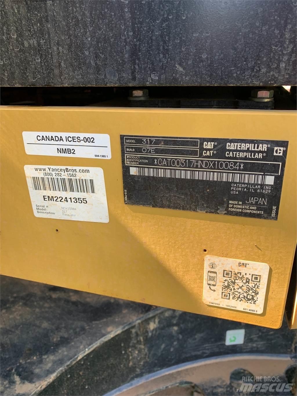 CAT 317 Midigravere 7 - 12t