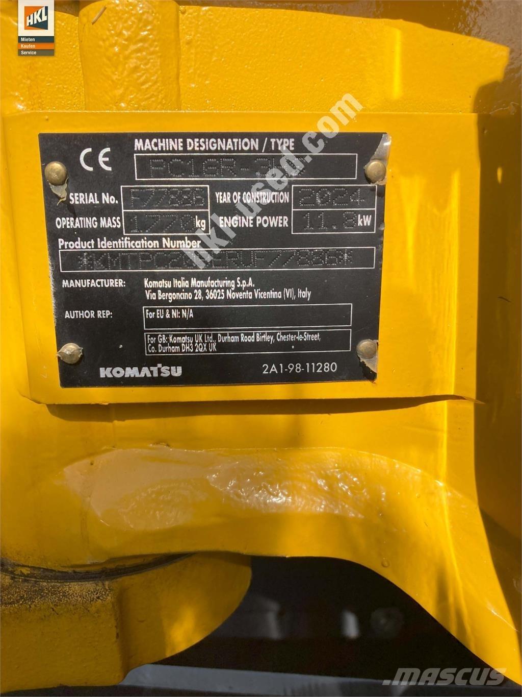 Komatsu PC 16 R-3HS Minigravere <7t