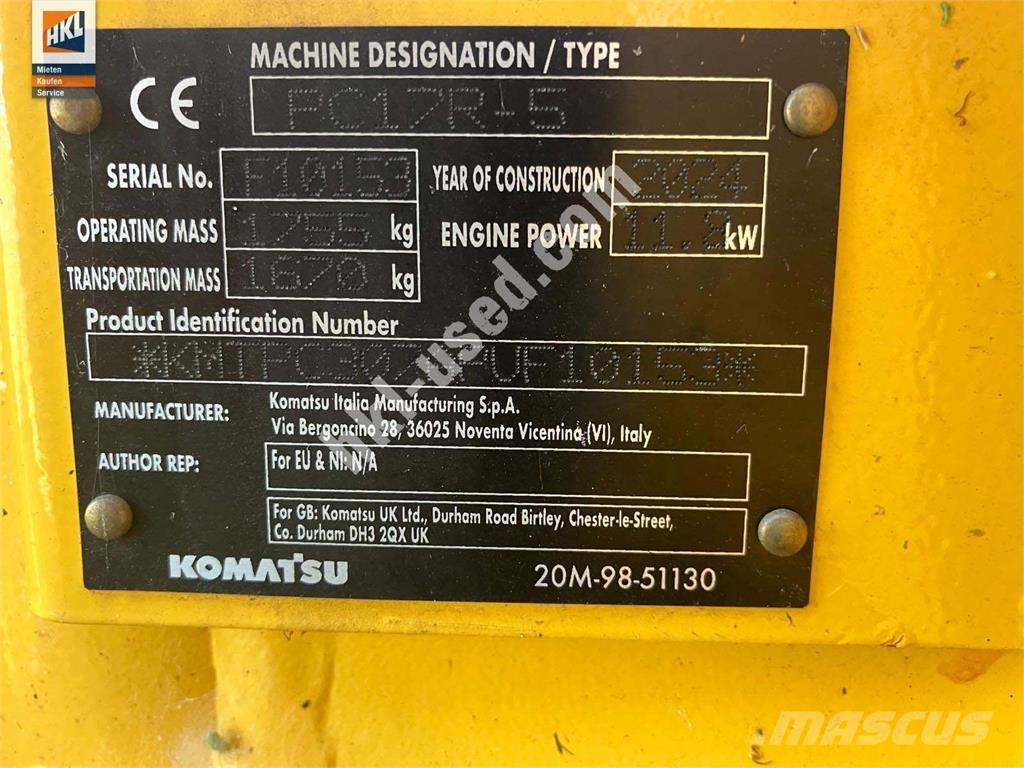 Komatsu PC 17 R-5 Minigravere <7t