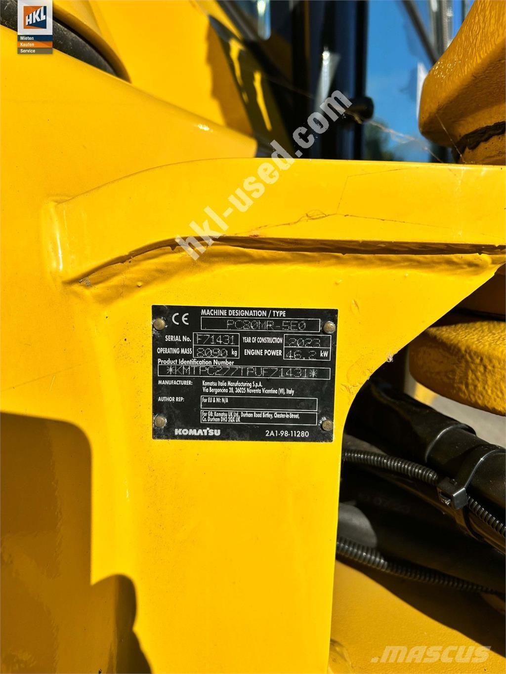 Komatsu PC 80 MR-5 Minigravere <7t
