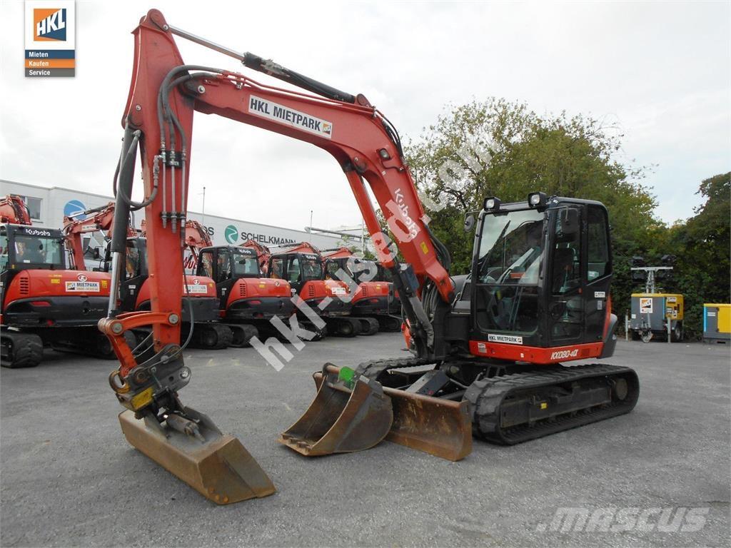 Kubota KX 080-4 Minigravere <7t