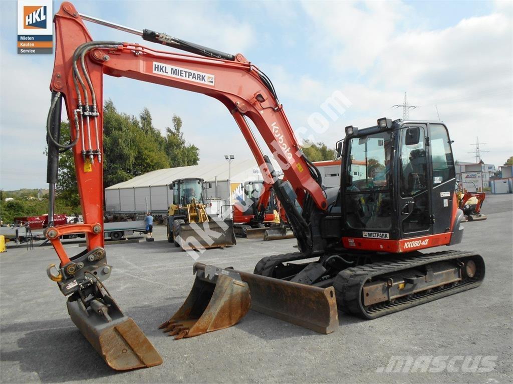 Kubota KX 080-4 Minigravere <7t