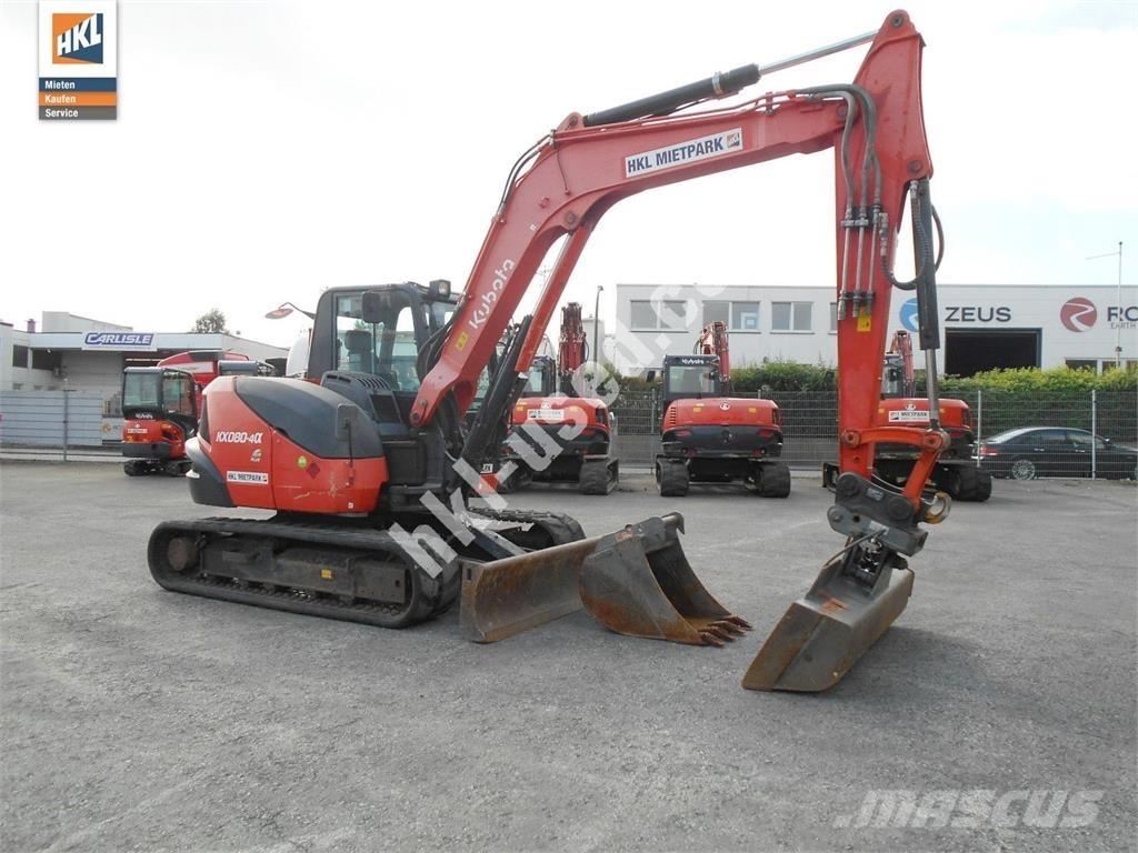 Kubota KX 080-4 Minigravere <7t