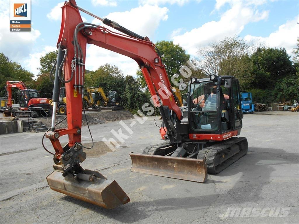 Kubota KX 080-4 Minigravere <7t