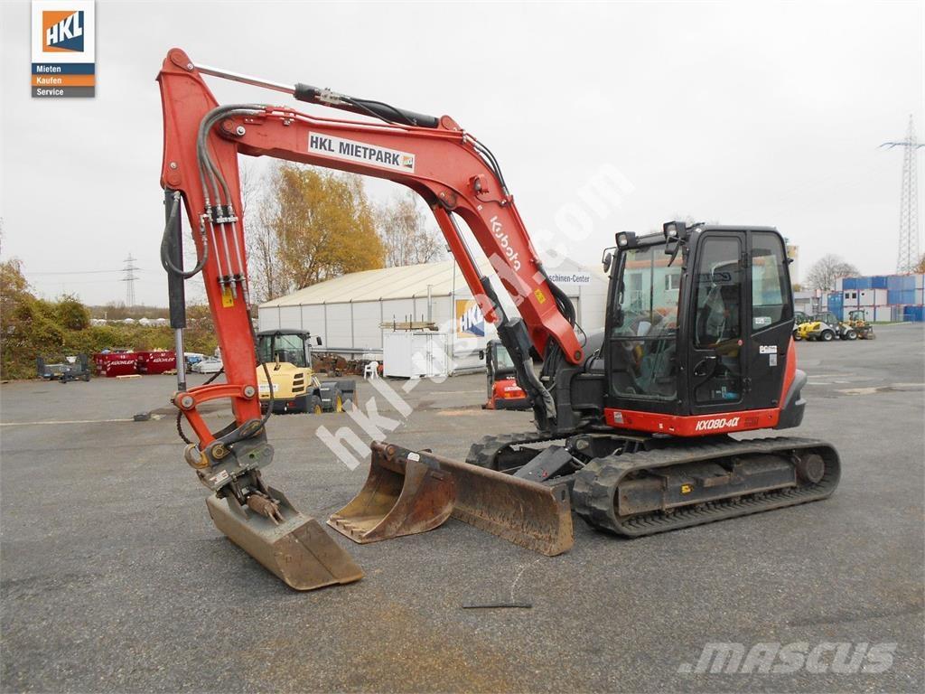Kubota KX 080-4 Minigravere <7t