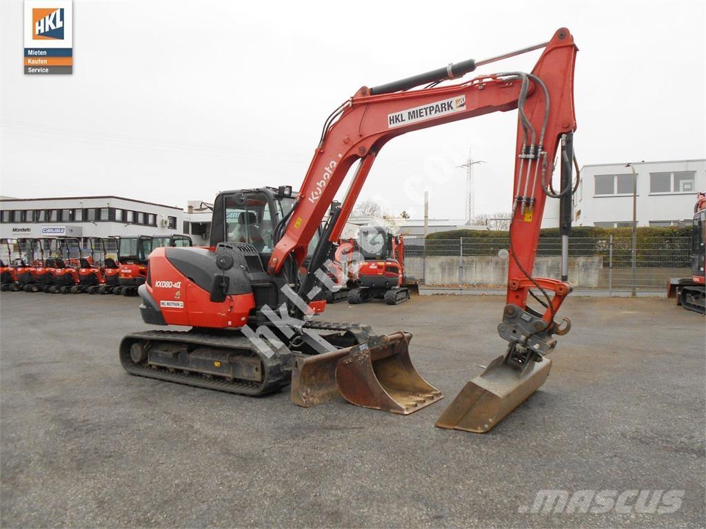 Kubota KX 080-4 Minigravere <7t