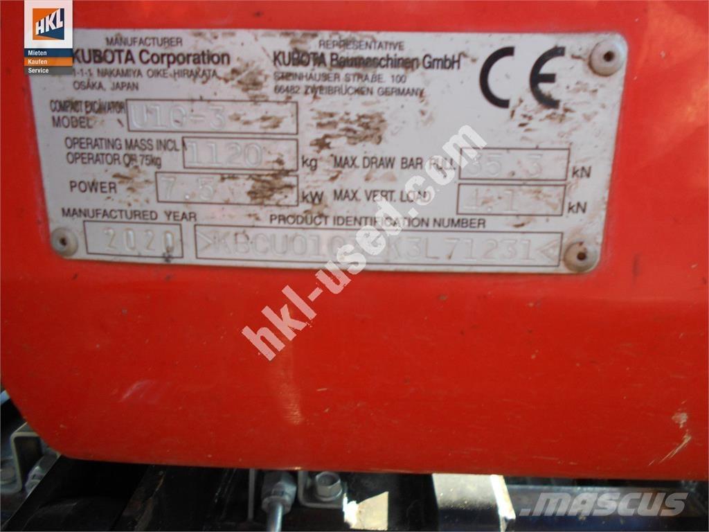 Kubota U 10-3 Minigravere <7t