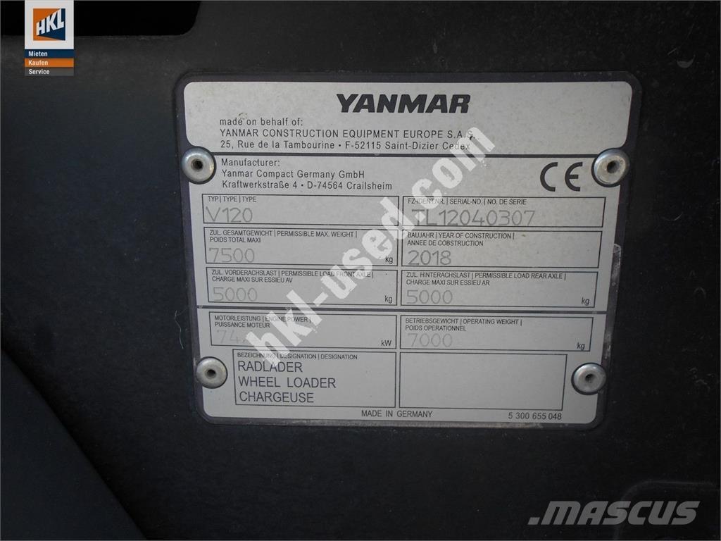 Yanmar V 120 Hjullastere