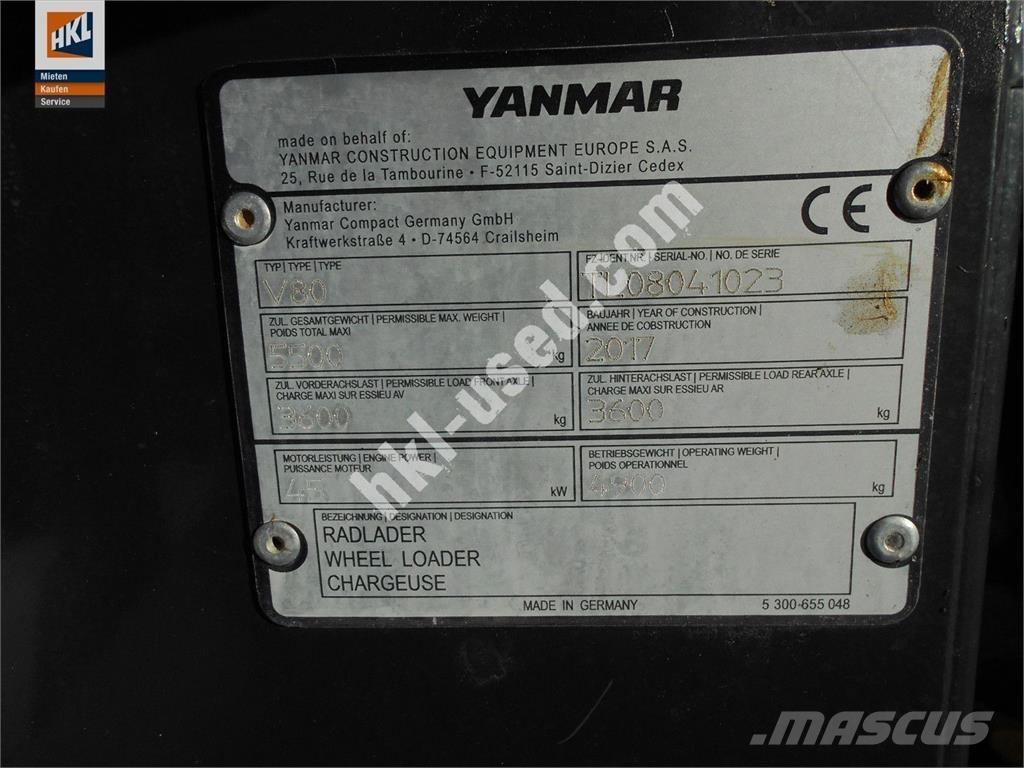 Yanmar V 80 Hjullastere