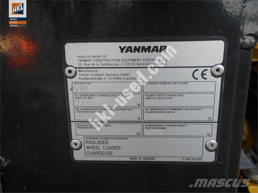 Yanmar V 80 Hjullastere