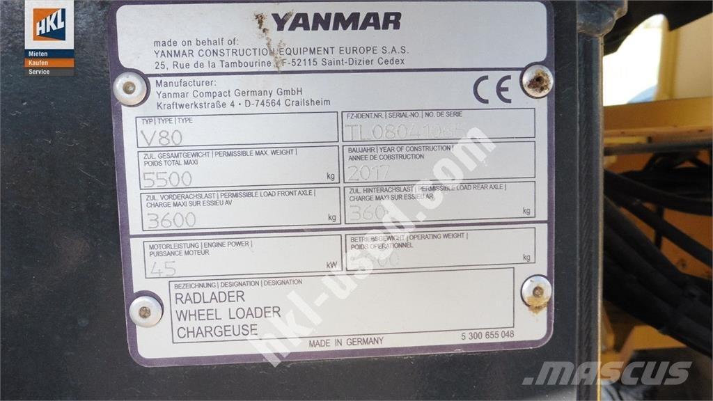 Yanmar V 80 Hjullastere