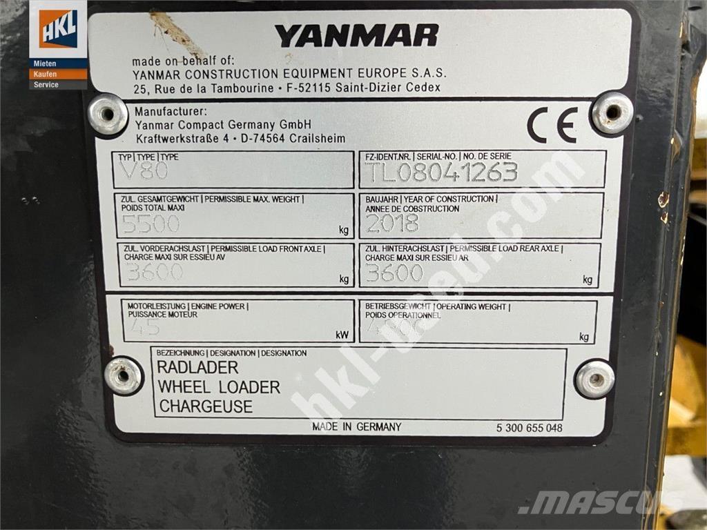 Yanmar V 80 Hjullastere