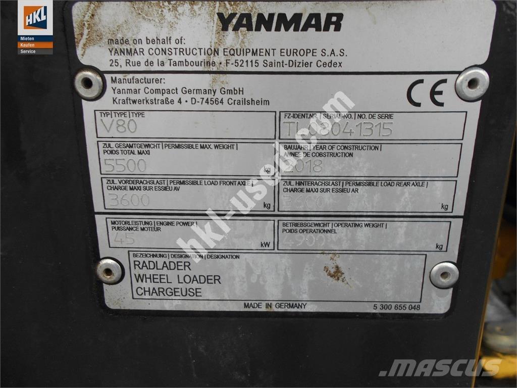 Yanmar V 80 Hjullastere