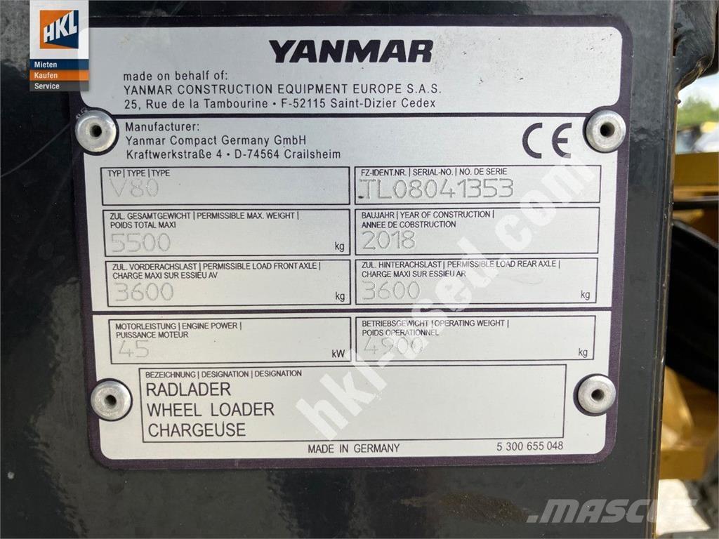 Yanmar V 80 Hjullastere