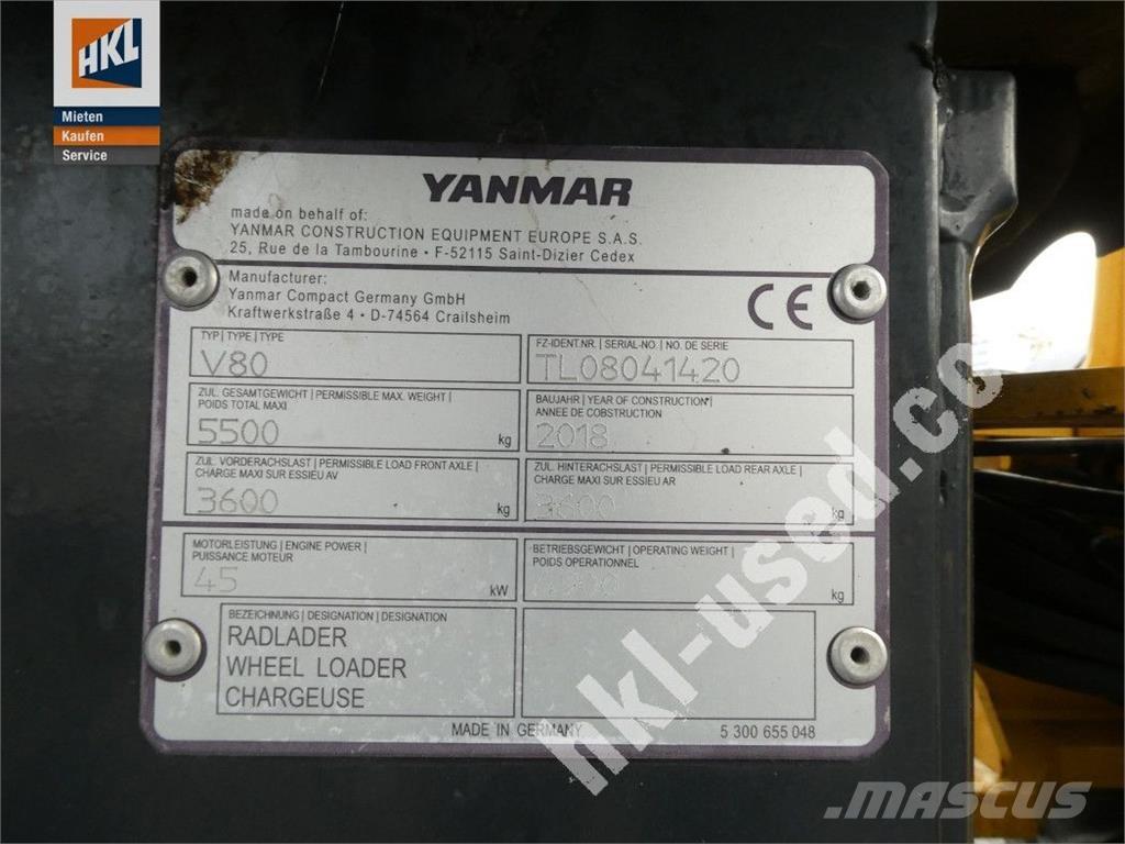 Yanmar V 80 Hjullastere