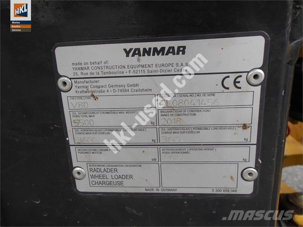 Yanmar V 80 Hjullastere