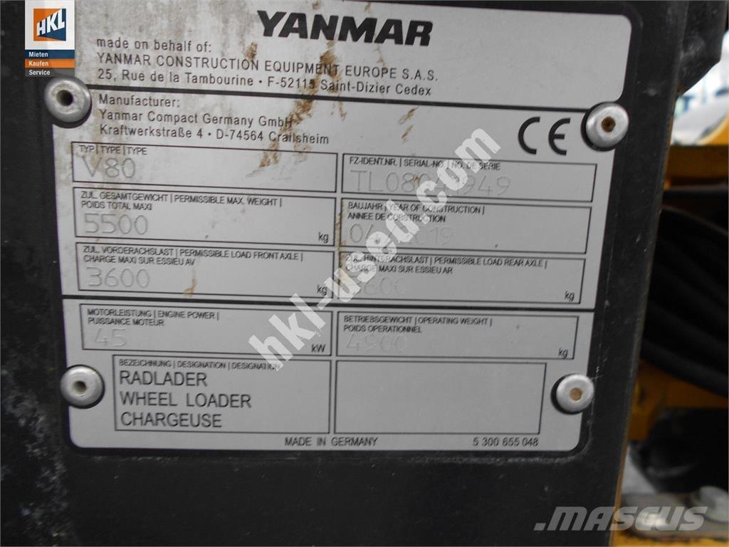 Yanmar V 80 Hjullastere