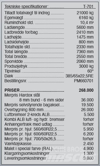Pronar T-701 Park- og hagemaskiner - Annet