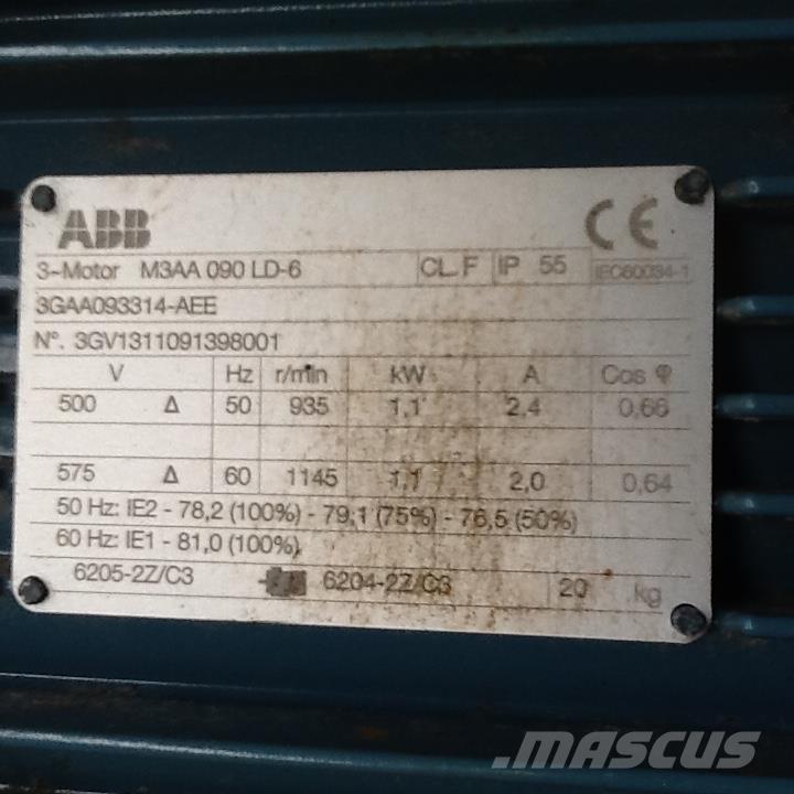  1,1 kW ABB E-Motor Motorer