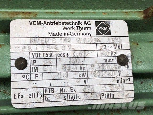  1,9 kW VEM E-Motor Motorer