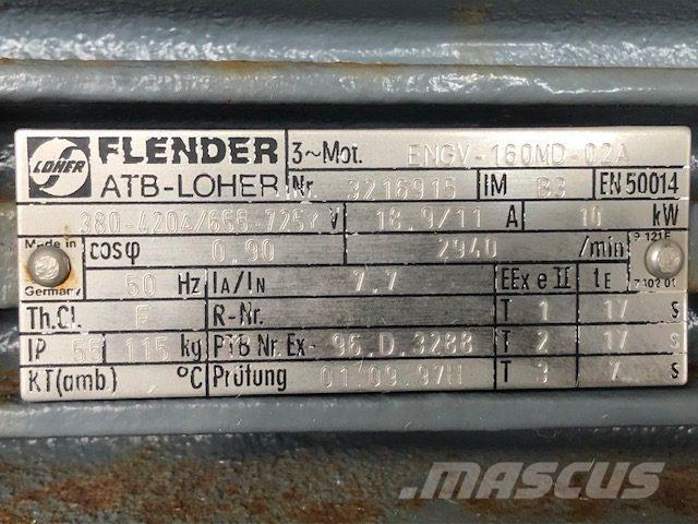  10 kW Flender E-Motor Motorer