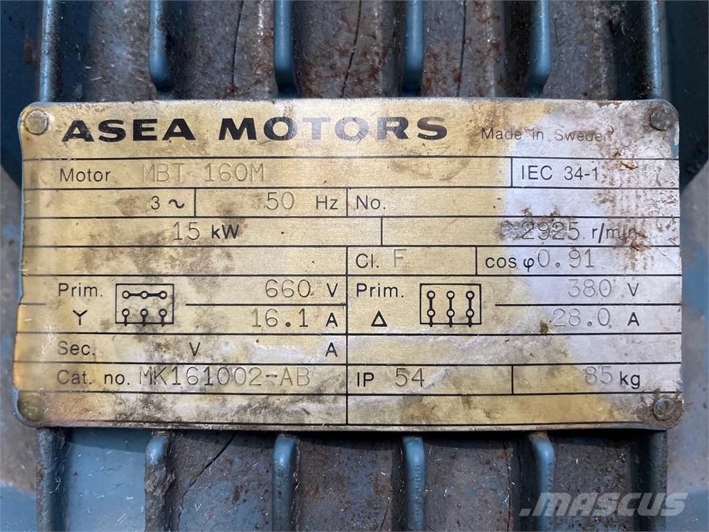  15 kw Asea MBT160M E-motor Motorer