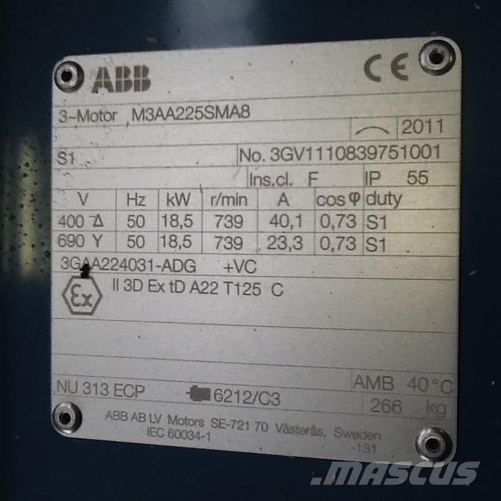  18,5 kW ABB E-Motor Motorer