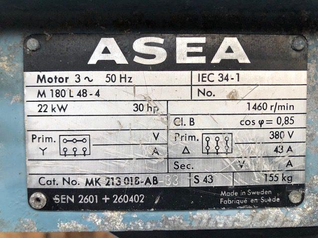  22 kW Asea M180 L48-4 Motorer
