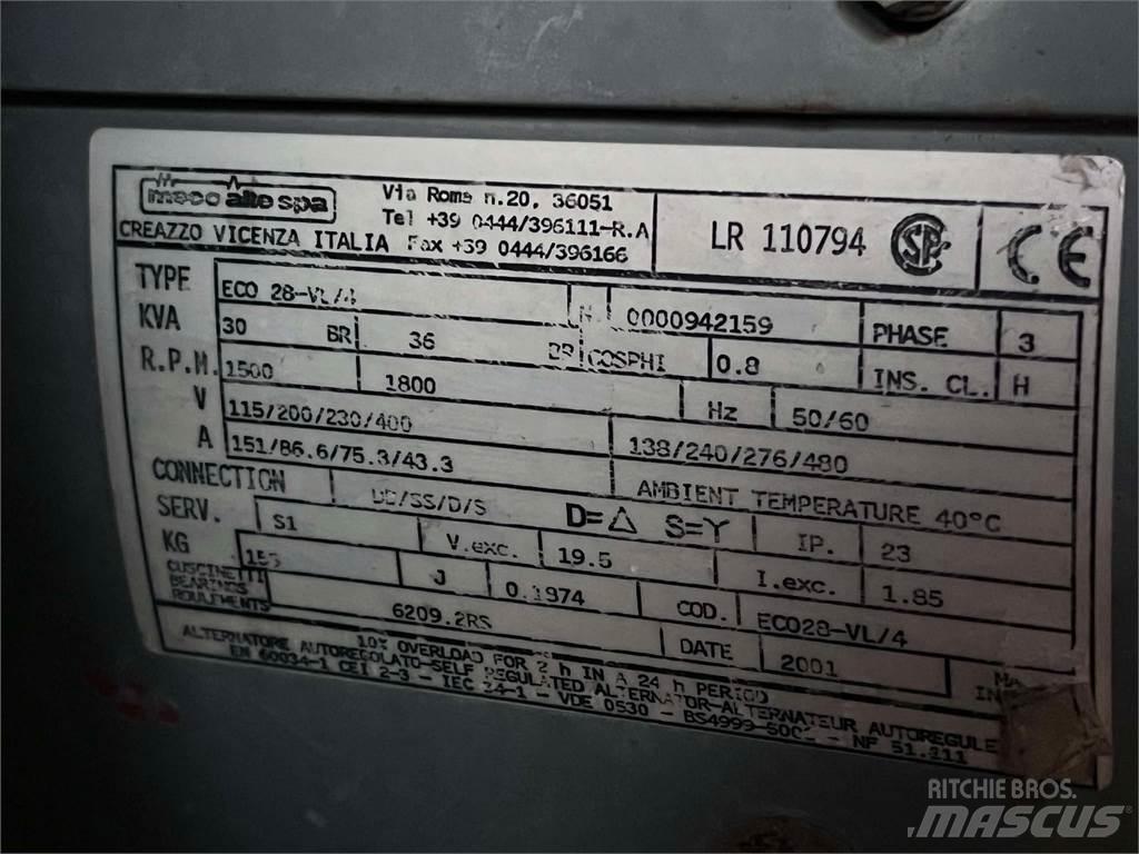  30 kVA Perkins generator Motorer