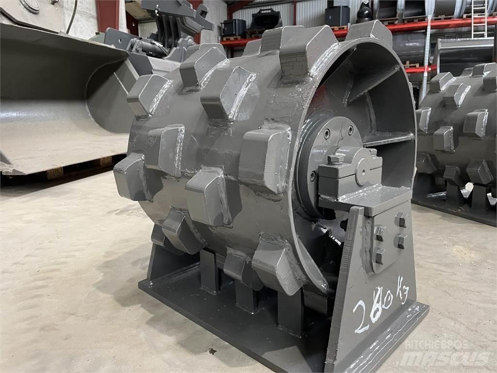  450 mm kompaktorhjul Gummihjulsvalser
