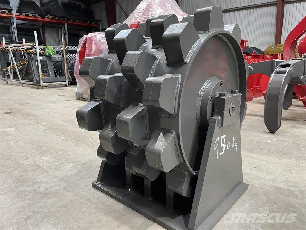  570 mm kompaktorhjul Gummihjulsvalser