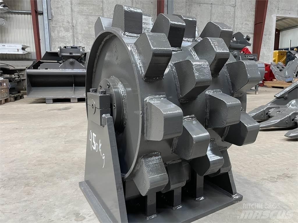  570 mm kompaktorhjul Gummihjulsvalser