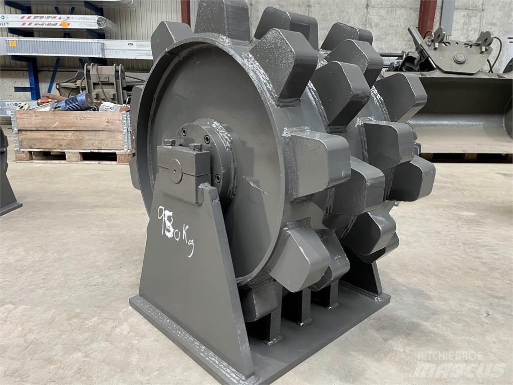  570 mm kompaktorhjul Gummihjulsvalser