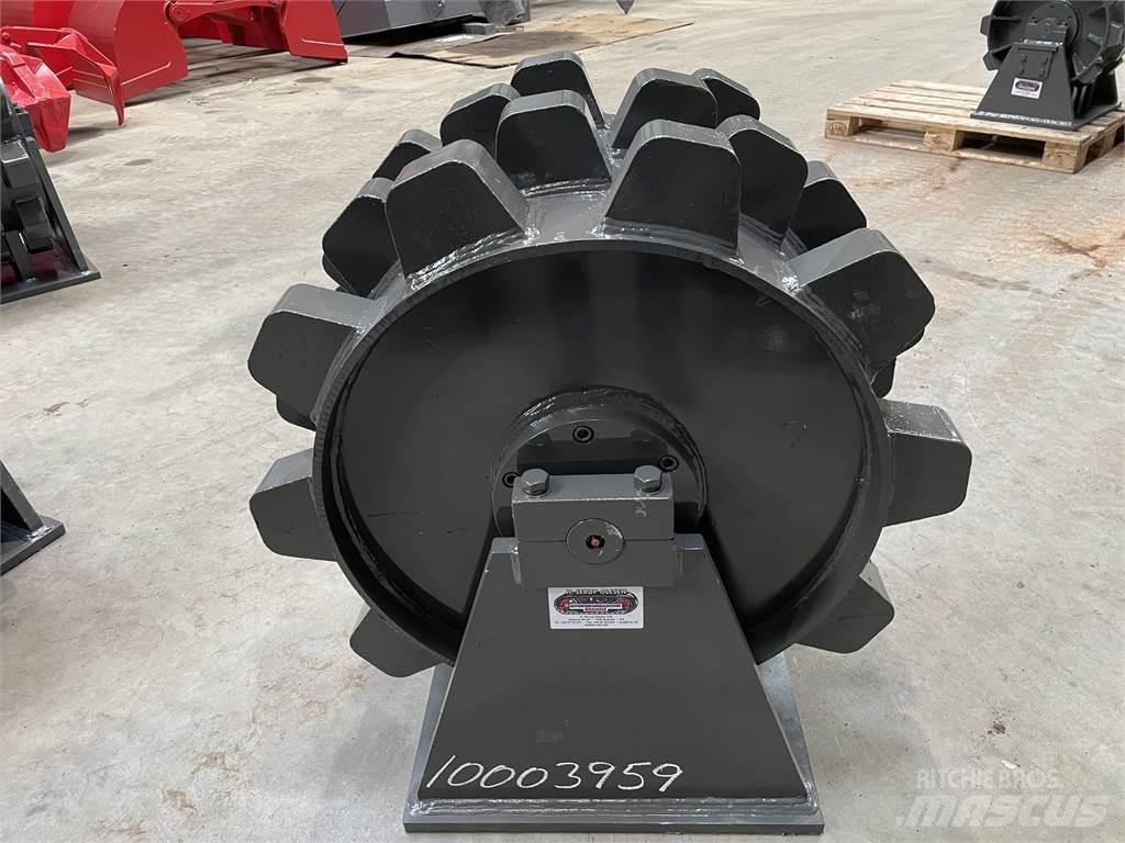  570 mm kompaktorhjul Gummihjulsvalser