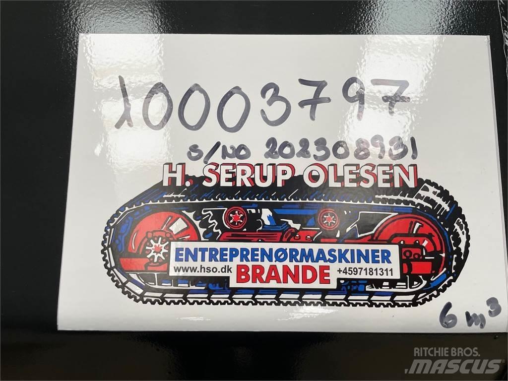  6 kbm Højtipskovl Skuffer