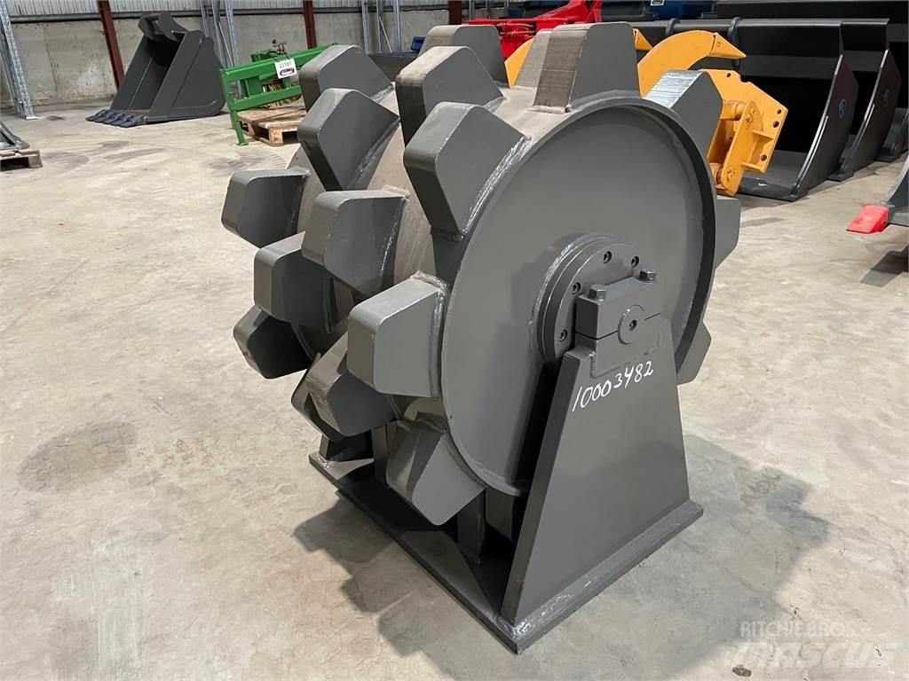  650 mm Kompaktorhjul Gummihjulsvalser