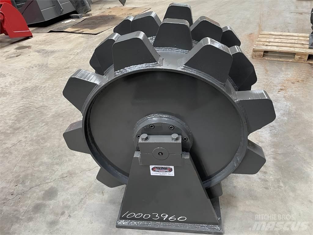  650 mm kompaktorhjul Gummihjulsvalser