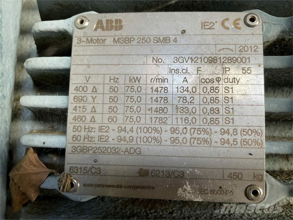  75 kW ABB el-motor Motorer