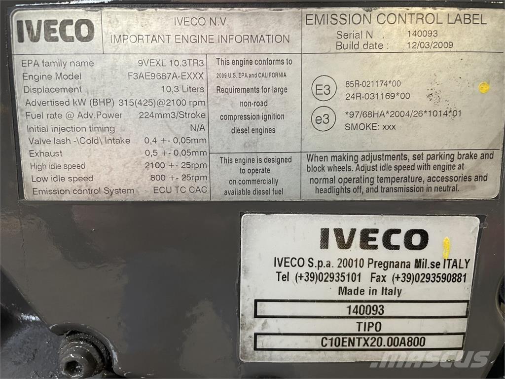 Iveco F3AE9687A motor Motorer