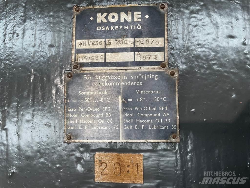 Kone Type HHV236 gear - 20:1 Girkasser